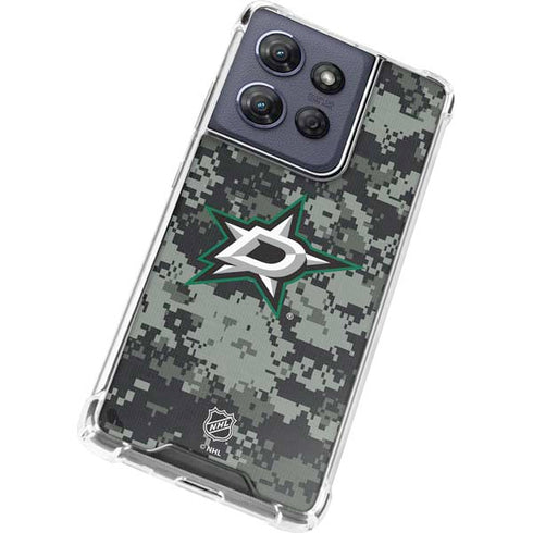 NHL Dallas Stars Camo Moto G 5G (2025) Clear Case