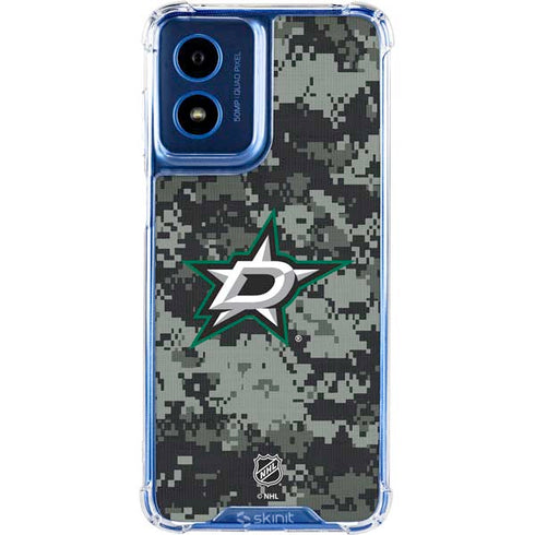 NHL Dallas Stars Camo Moto G 5G (2024) Clear Case