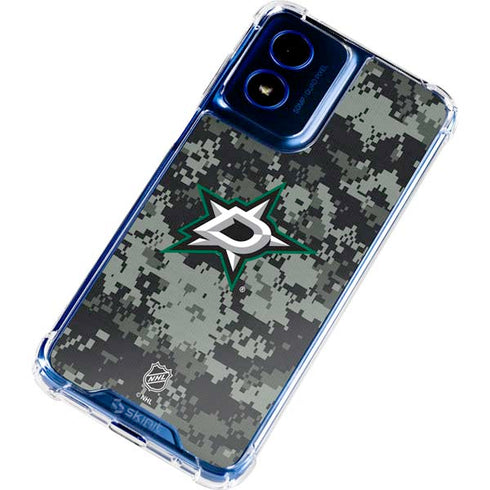 NHL Dallas Stars Camo Moto G 5G (2024) Clear Case