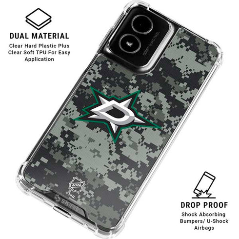 NHL Dallas Stars Camo Moto G Power 5G (2024) Clear Case