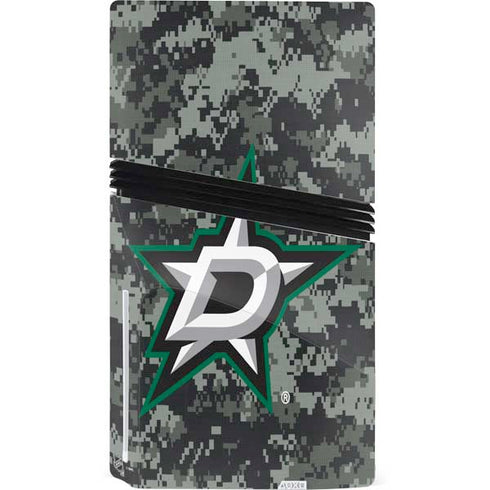 NHL Dallas Stars Camo PS5 Pro Disk Console Skin