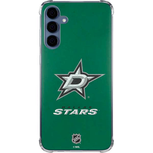 NHL Dallas Stars Distressed Galaxy A55 5G Clear Case