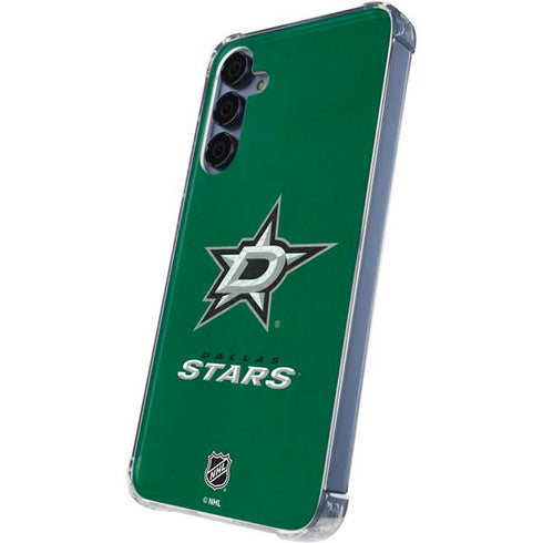 NHL Dallas Stars Distressed Galaxy A55 5G Clear Case