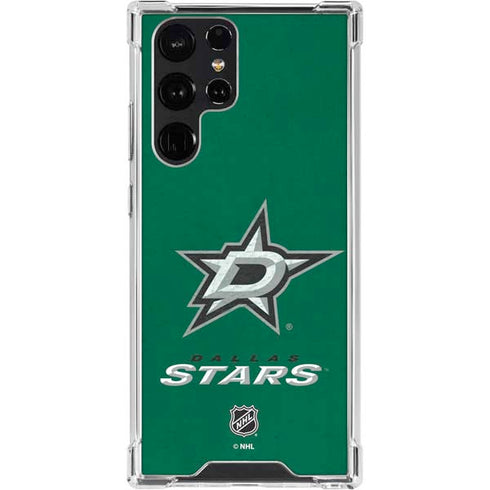 NHL Dallas Stars Distressed Galaxy S23 Ultra Clear Case