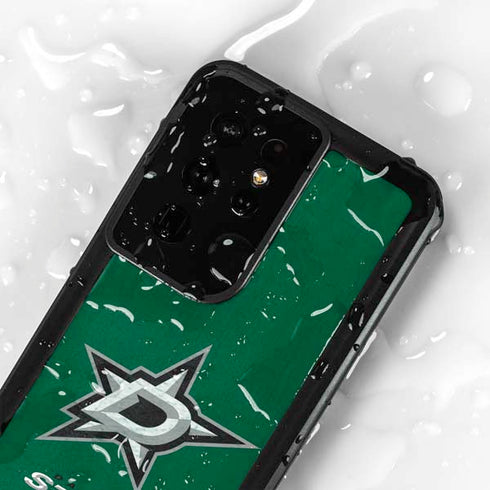 NHL Dallas Stars Distressed Galaxy S24 Ultra Waterproof Case