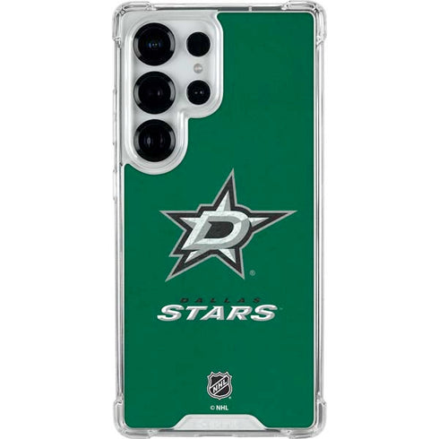 NHL Dallas Stars Distressed Galaxy S26 Ultra Clear Case