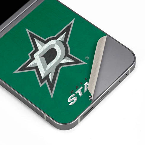 NHL Dallas Stars Distressed Galaxy Z Flip6 Skin