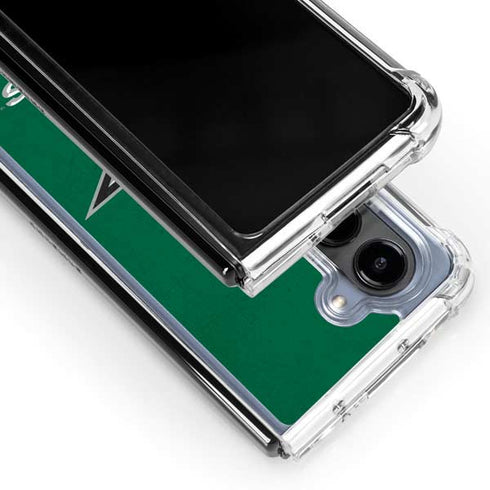 NHL Dallas Stars Distressed Galaxy Z Fold5 5G Clear Case