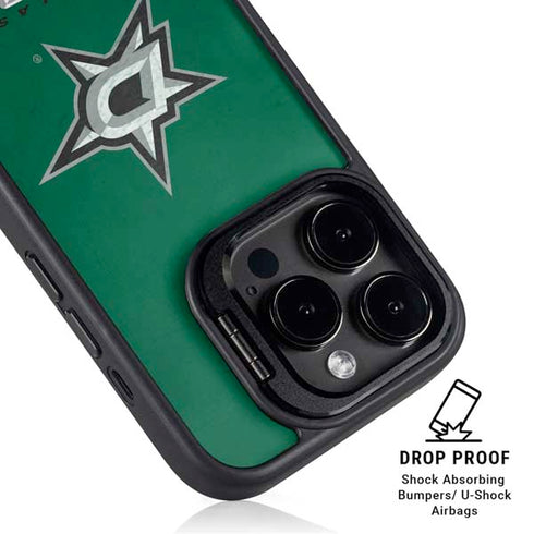 NHL Dallas Stars Distressed iPhone 13 Pro Kickstand Case