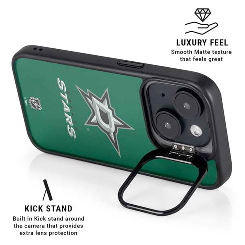 NHL Dallas Stars Distressed iPhone 14 Plus Kickstand Case