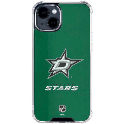 NHL Dallas Stars Distressed iPhone 15 Clear Case