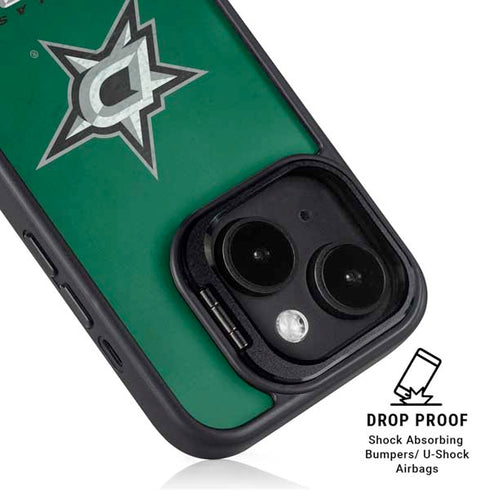 NHL Dallas Stars Distressed iPhone 15 Kickstand Case
