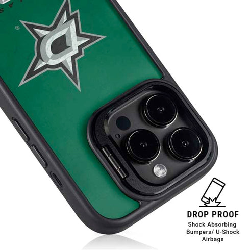 NHL Dallas Stars Distressed iPhone 15 Pro Max Kickstand Case
