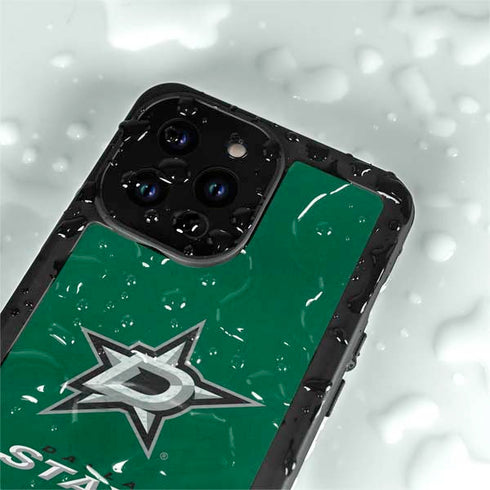 NHL Dallas Stars Distressed iPhone 15 Pro Waterproof Case