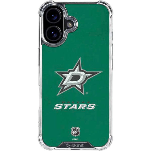 NHL Dallas Stars Distressed iPhone 16 Clear Case