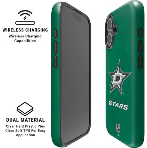 NHL Dallas Stars Distressed iPhone 16 Plus Magsafe Impact Case