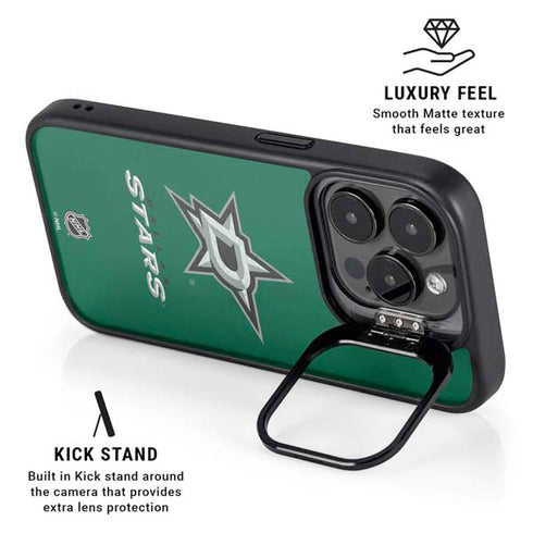 NHL Dallas Stars Distressed iPhone 16 Pro Kickstand Case