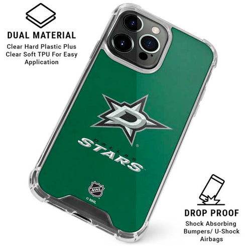 NHL Dallas Stars Distressed iPhone 16 Pro Max Clear Case