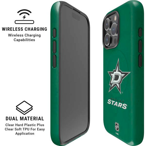 NHL Dallas Stars Distressed iPhone 16 Pro Max Magsafe Impact Case