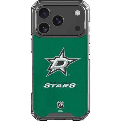 NHL Dallas Stars Distressed iPhone 17 Pro Clear Case