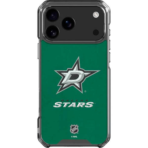 NHL Dallas Stars Distressed iPhone 17 Pro Max Clear Case