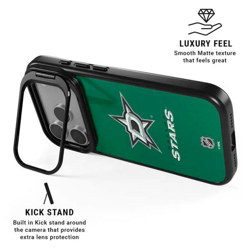 NHL Dallas Stars Distressed iPhone 17 Pro Max Kickstand Case