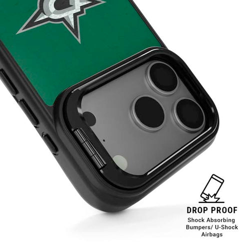 NHL Dallas Stars Distressed iPhone 17 Pro Max Kickstand Case
