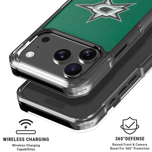 NHL Dallas Stars Distressed iPhone 18 Pro Clear Case