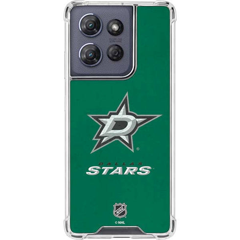 NHL Dallas Stars Distressed Moto G 5G (2025) Clear Case