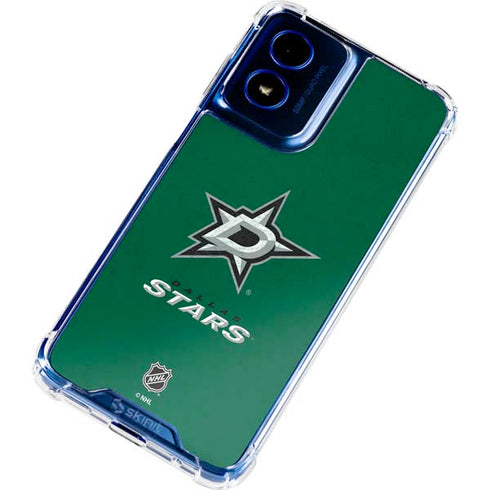 NHL Dallas Stars Distressed Moto G 5G (2024) Clear Case