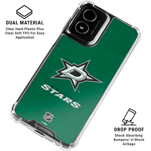 NHL Dallas Stars Distressed Moto G Power 5G (2024) Clear Case