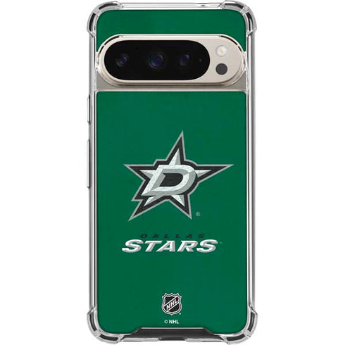 NHL Dallas Stars Distressed Pixel 9/9 Pro Clear Case