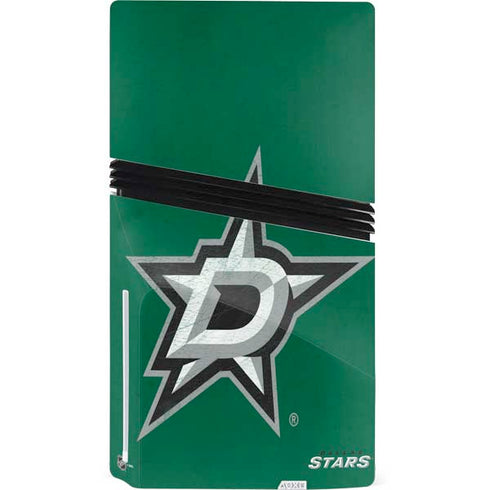 NHL Dallas Stars Distressed PS5 Pro Disk Bundle Skin