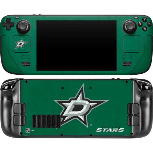 NHL Dallas Stars Distressed Steam Deck Handheld Gaming Computer OLED Skin