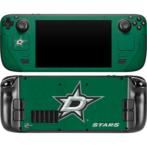 NHL Dallas Stars Distressed Steam Deck Handheld Gaming Computer Skin