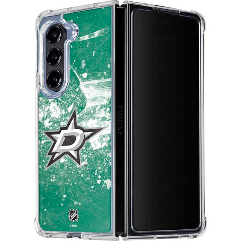 NHL Dallas Stars Frozen Galaxy Z Fold5 5G Clear Case