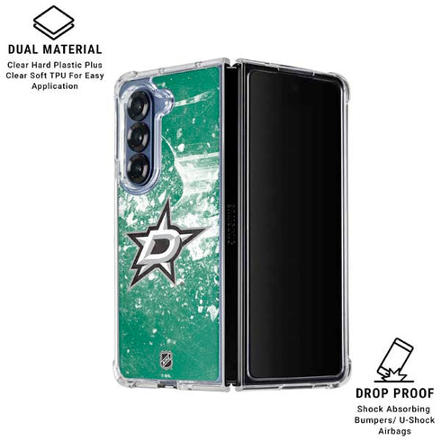 NHL Dallas Stars Frozen Galaxy Z Fold7 Clear Case
