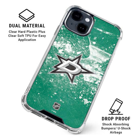 NHL Dallas Stars Frozen iPhone 15 Clear Case