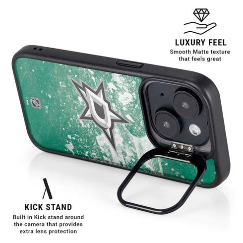 NHL Dallas Stars Frozen iPhone 15 Kickstand Case