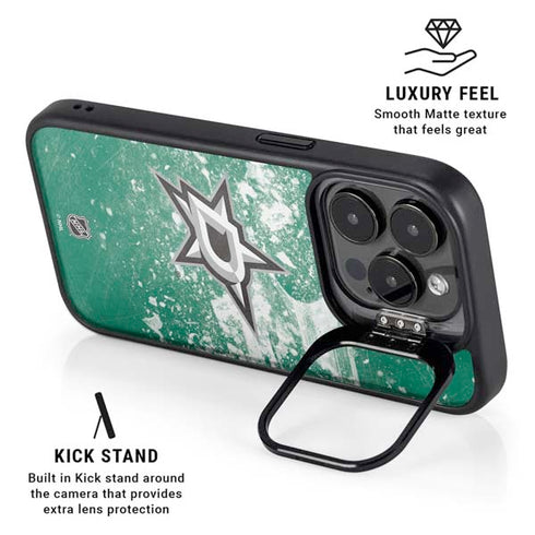 NHL Dallas Stars Frozen iPhone 15 Pro Max Kickstand Case