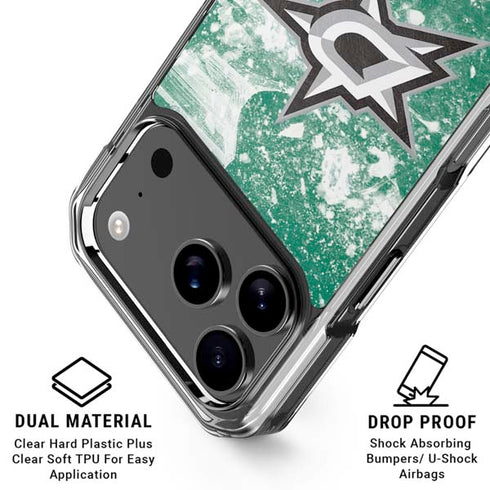 NHL Dallas Stars Frozen iPhone 17 Pro Clear Case