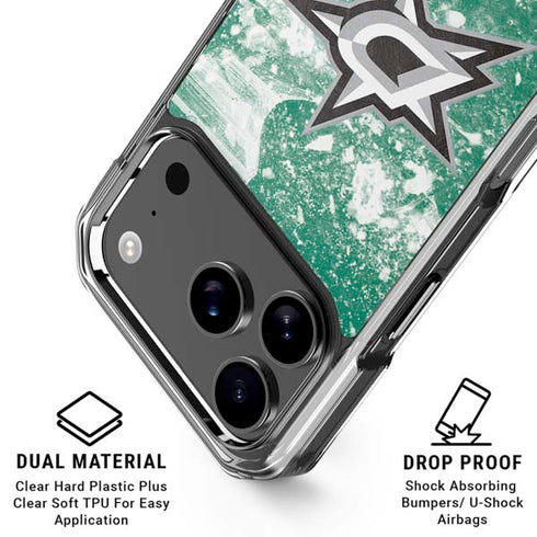 NHL Dallas Stars Frozen iPhone 18 Pro Clear Case