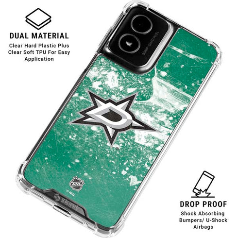NHL Dallas Stars Frozen Moto G Power 5G (2024) Clear Case