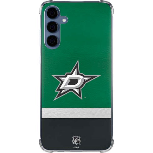 NHL Dallas Stars Jersey Galaxy A35 5G Clear Case