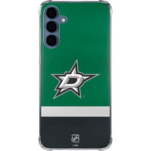 NHL Dallas Stars Jersey Galaxy A55 5G Clear Case
