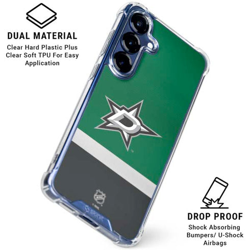 NHL Dallas Stars Jersey Galaxy S25 FE Clear Case