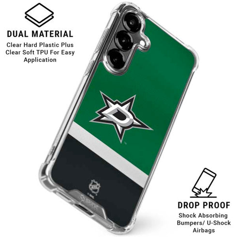 NHL Dallas Stars Jersey Galaxy S26 Plus Clear Case