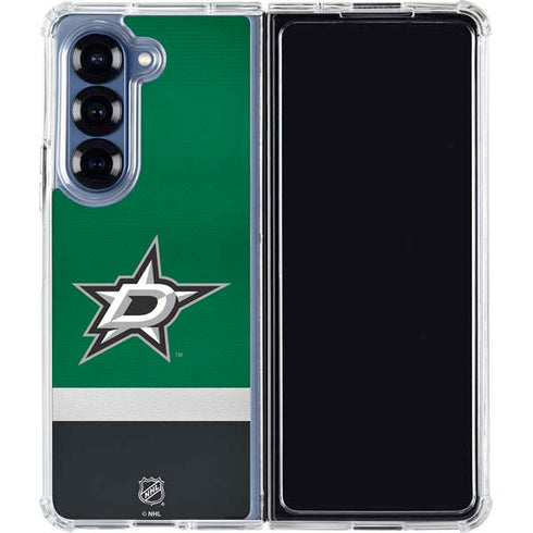 NHL Dallas Stars Jersey Galaxy Z Fold6 Clear Case
