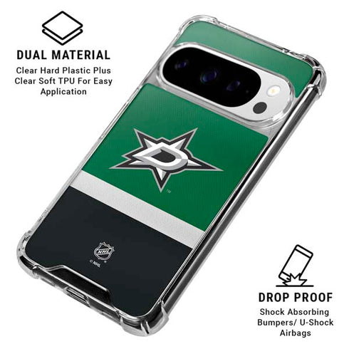 NHL Dallas Stars Jersey Google Pixel 10 Pro XL Clear Case