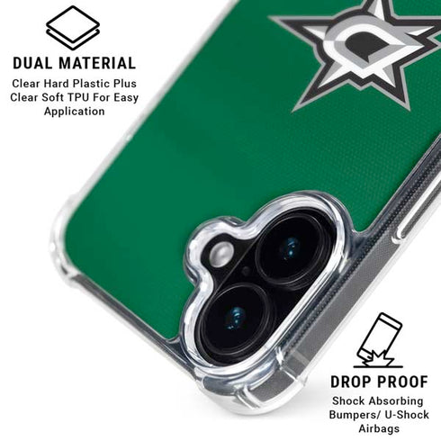 NHL Dallas Stars Jersey iPhone 16 Plus Clear Case